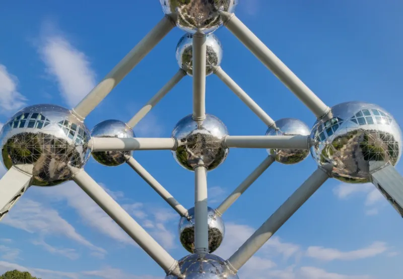 Atonium au soleil, Bruxelles, Belgique