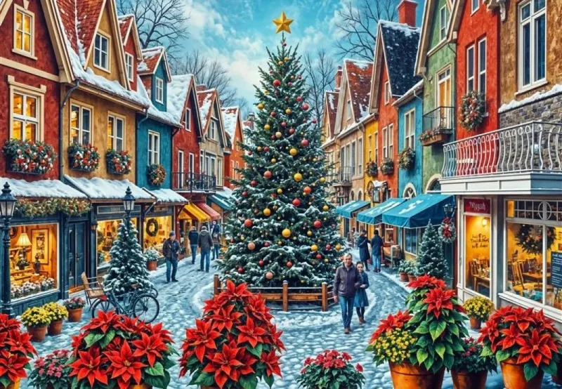 Shopping  de Noël sur la Place