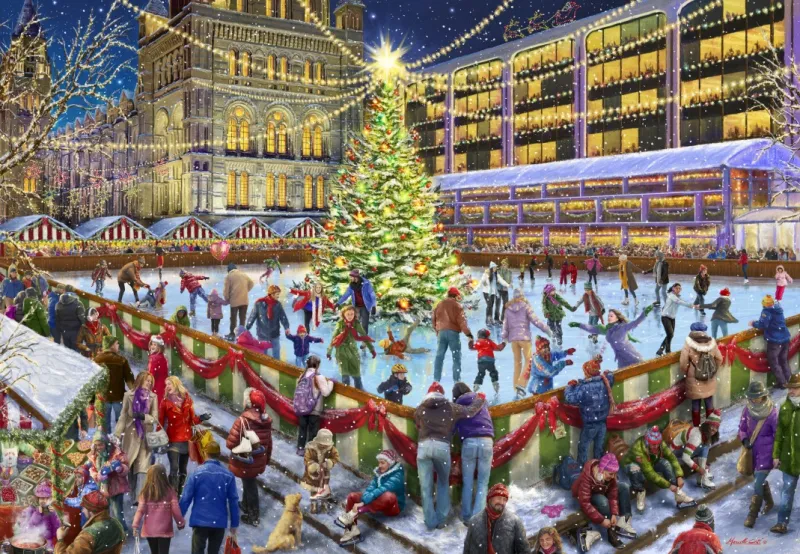 Patinage à Noël