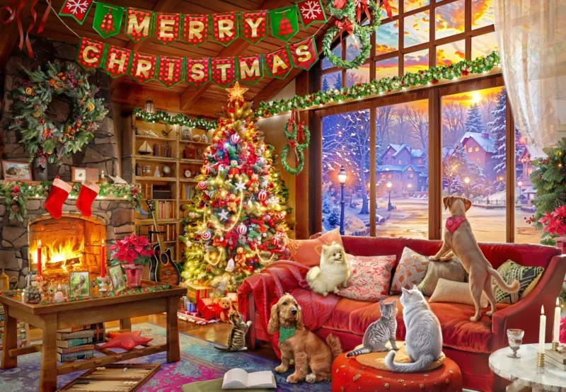 Soirée de Noël avec les Animaux de Compagnie
