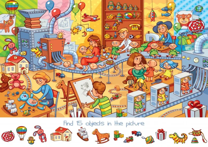 Search and Find - The Toy Factory