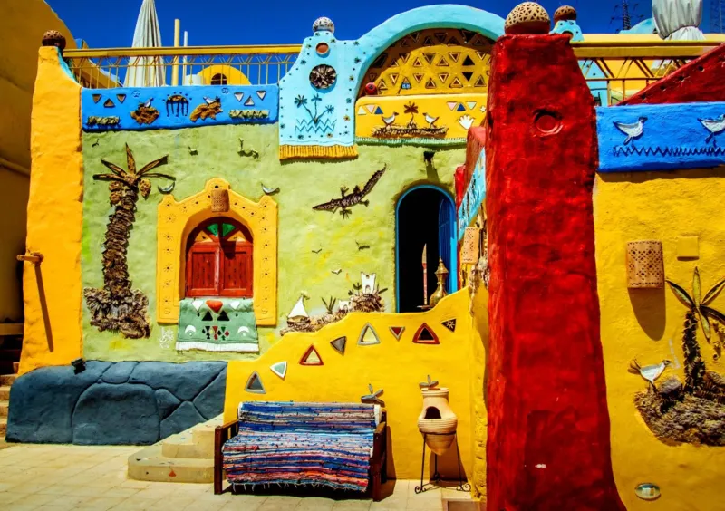 Colorful African Village