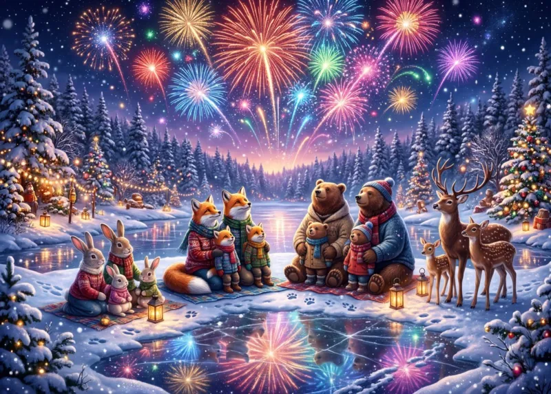 Feu d'Artifice Hivernal