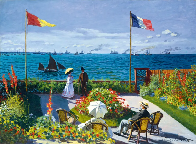 Claude Monet - Garden at Sainte-Adresse, 1867