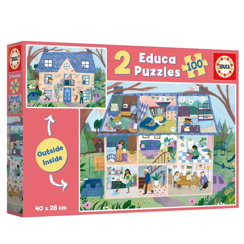2 Puzzles - Intérieur/Extérieur - Maison