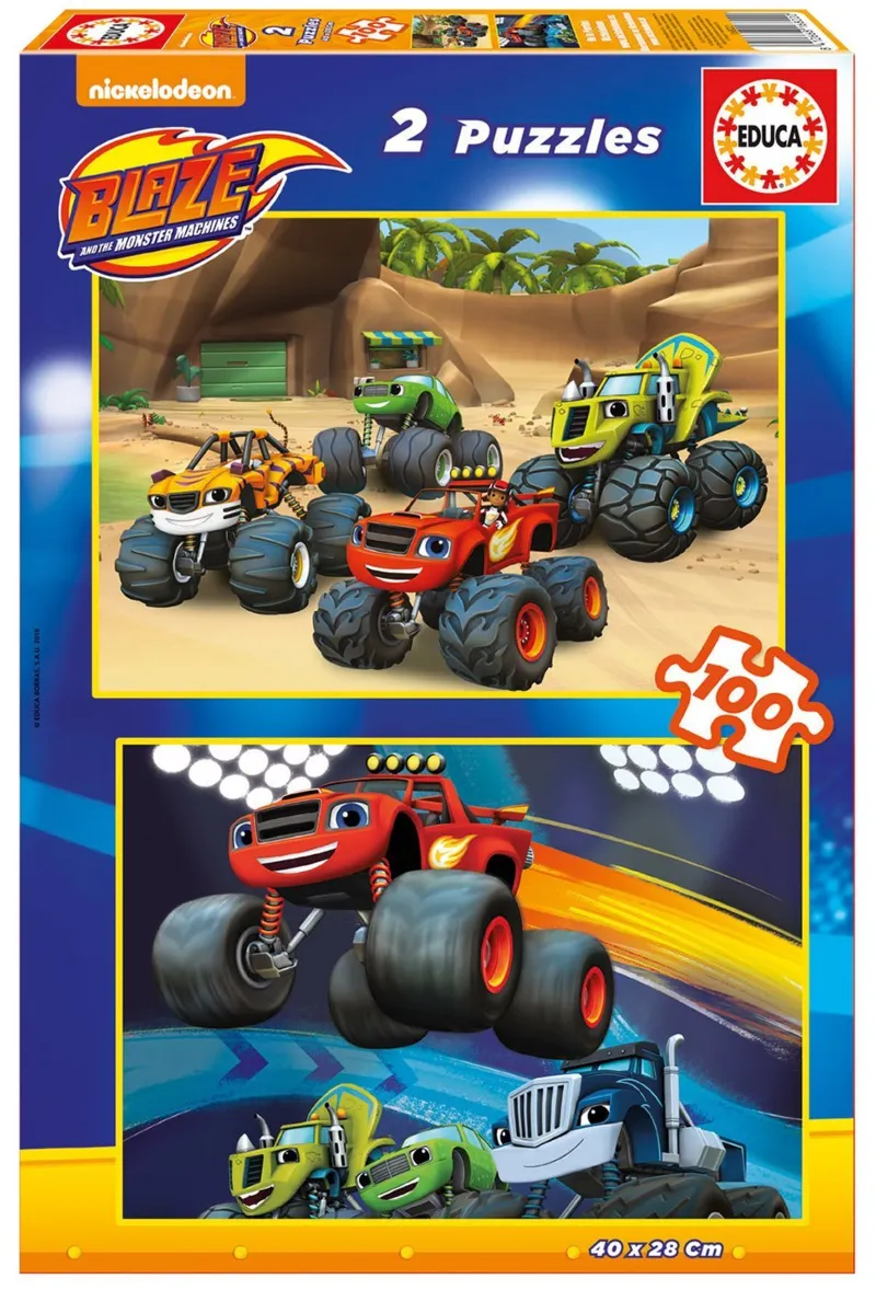 2 Puzzles - Blaze and The Monster Machines