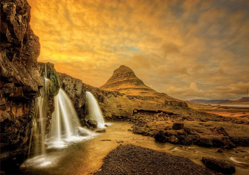 Chute d'eau de Kirkjufellsfoss, Islande