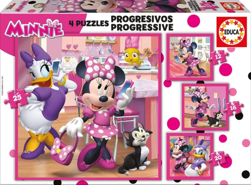 4 Puzzles Progressifs - Minnie