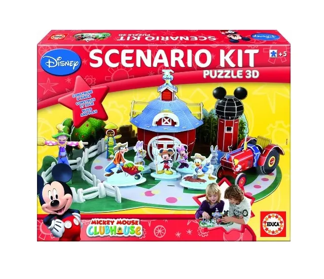 Puzzle 3D - Mickey à la Ferme