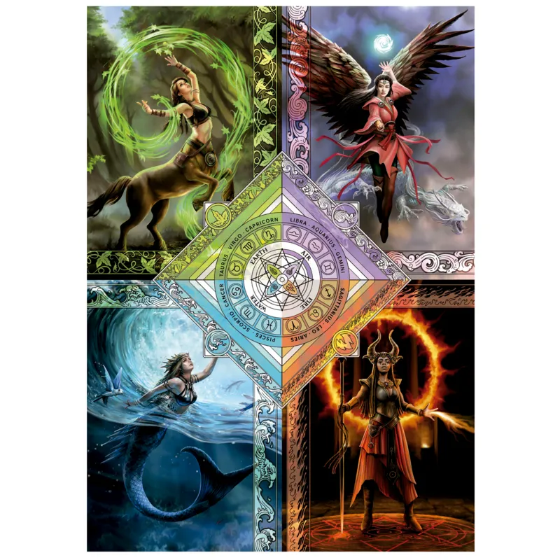 Elemental Magic Star Chart. Anne Stokes