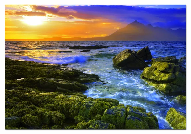 Dominic Davison : Tombée du jour sur les rochers