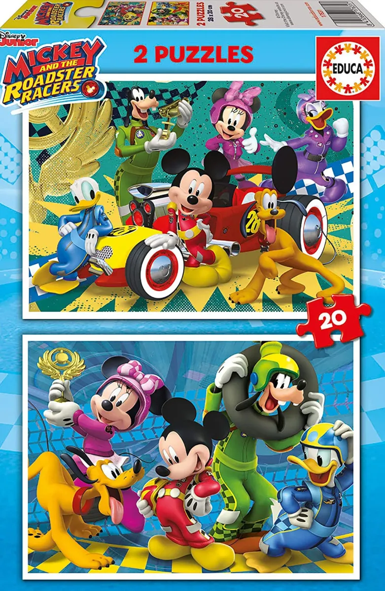 2 Puzzles - Mickey & the Roadster Racers