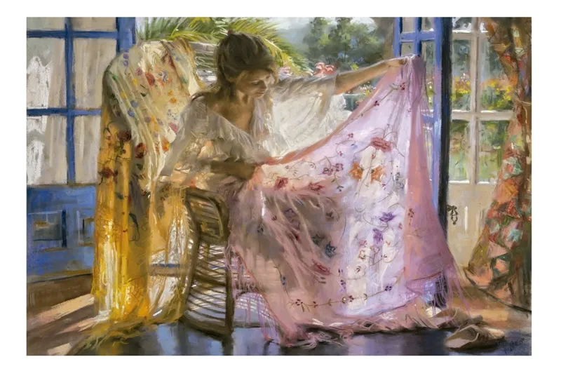 Vicente Romero : Châle Rose