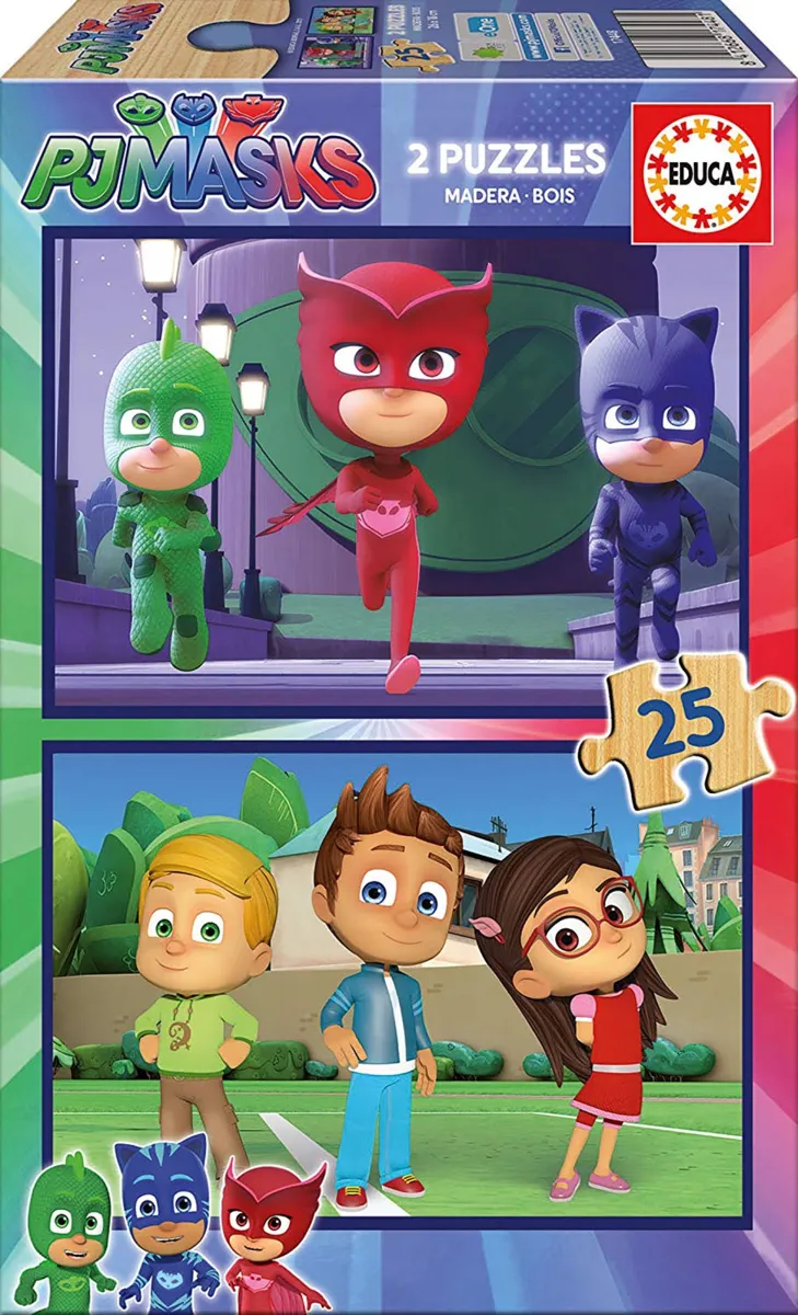 2 Puzzles en Bois - PJ Masks