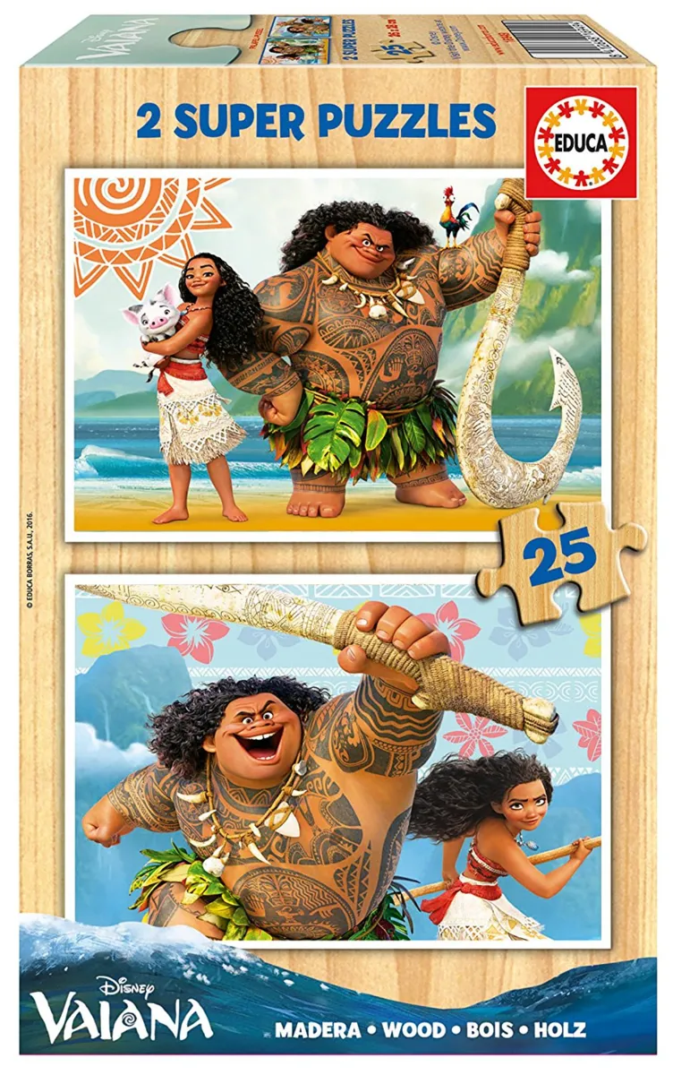 2 Puzzles en Bois - Vaiana