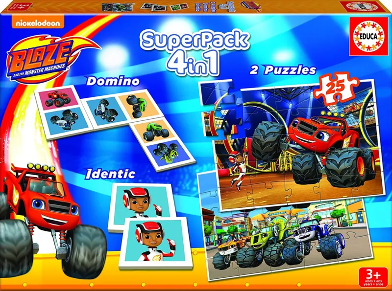 Superpack 4 in 1 - Blaze and The Monster Machines