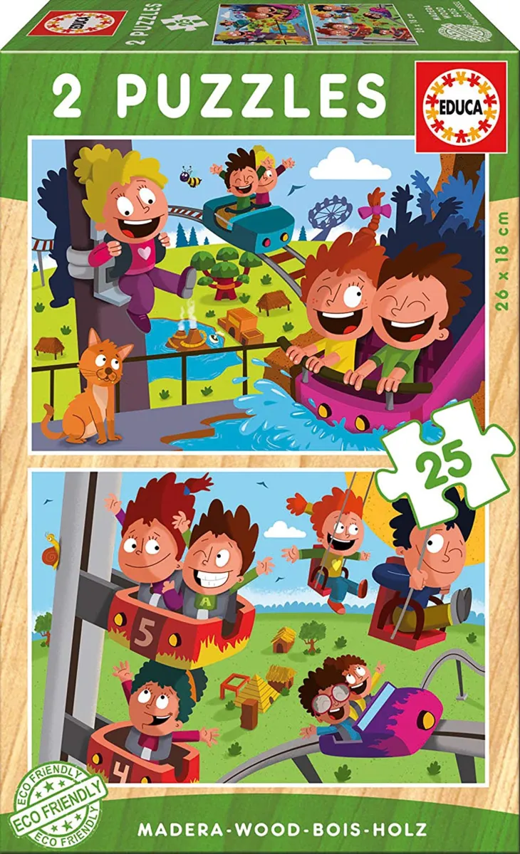 2 Puzzles en Bois - Fête Foraine