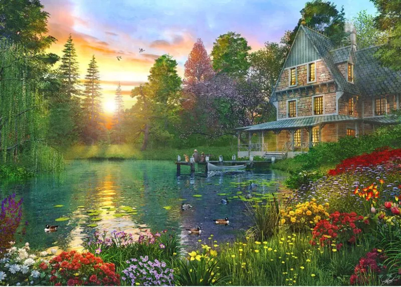 Pièces XXL - Fishing At Sunset