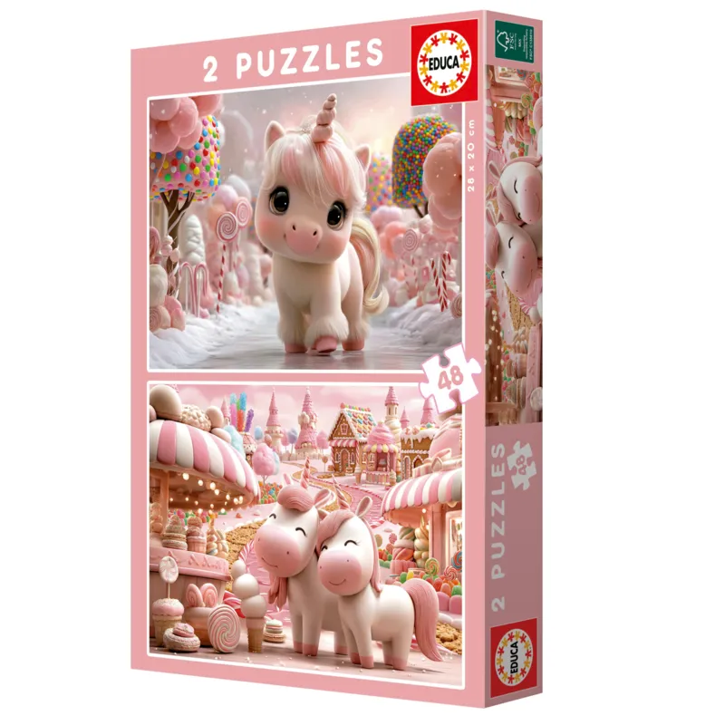 2 Puzzles - Licornes Sucrées