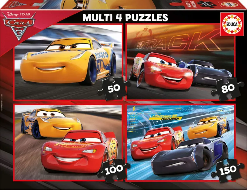 4 Puzzles - Cars 3