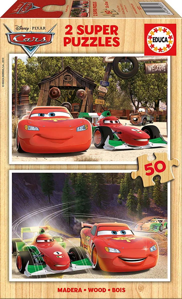 2 Puzzles en Bois - Cars