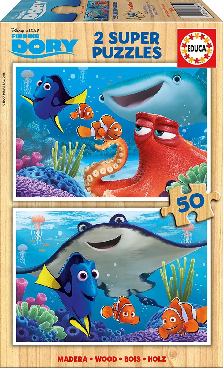 2 Puzzles en Bois - Finding Dory