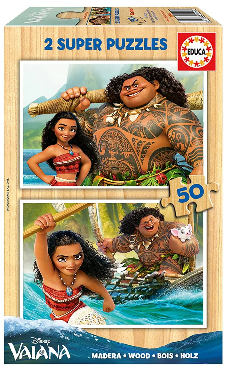 2 Puzzles en Bois - Vaiana