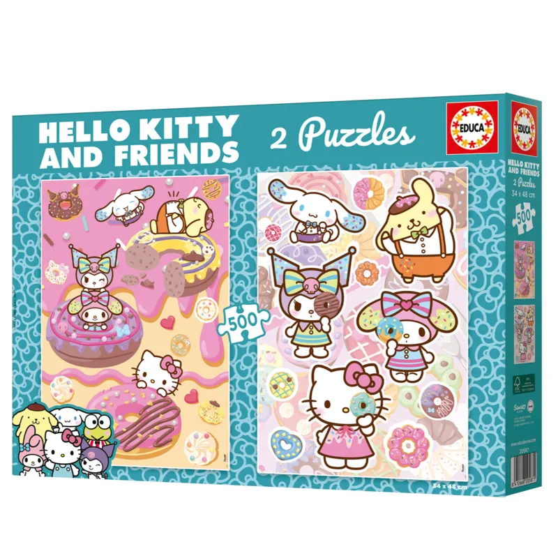 2 Puzzles - Hello Kitty et Ses Amis - Donuts