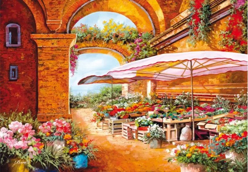 Guido Borelli - Il Mercato Sotto Il Portici