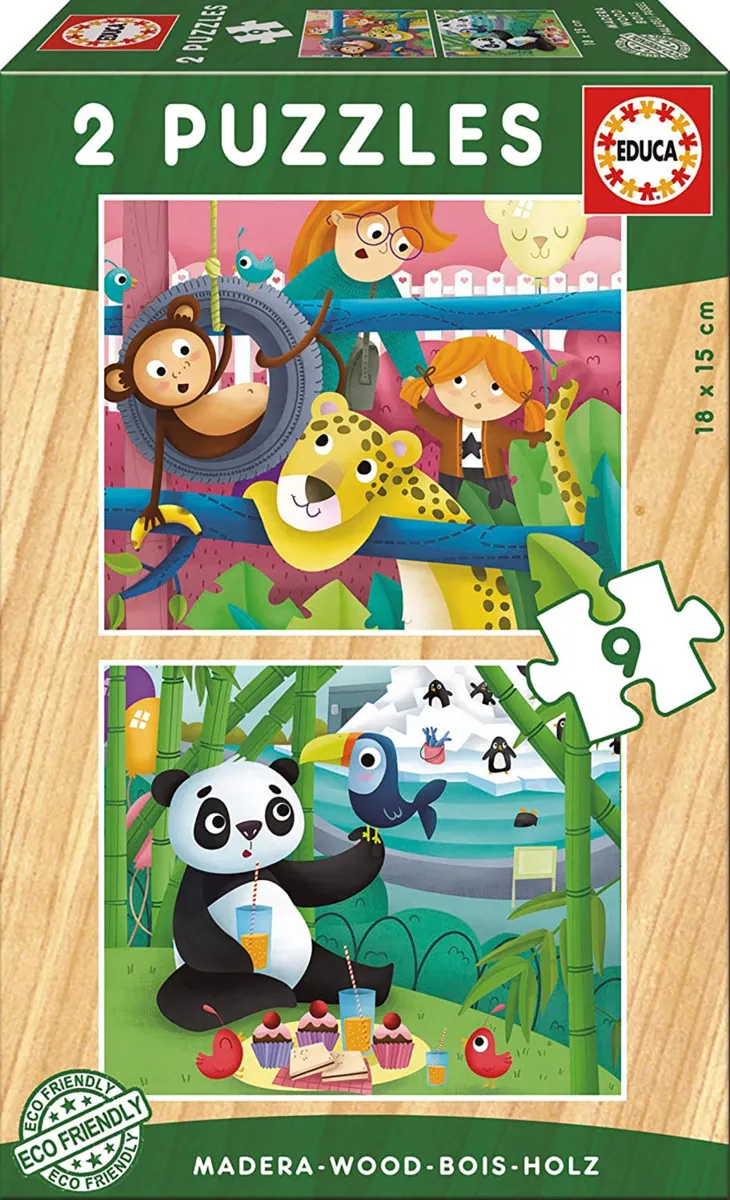 2 Puzzles en Bois - Animaux