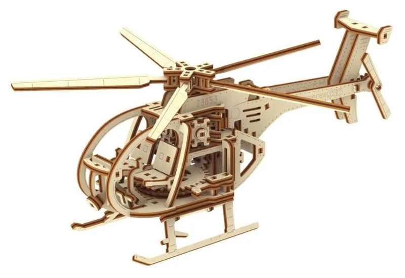 Puzzle 3D en Bois - Hélicoptère