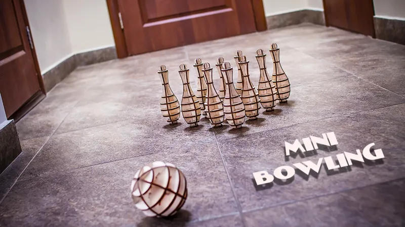 Puzzle 3D en Bois - Mini Bowling