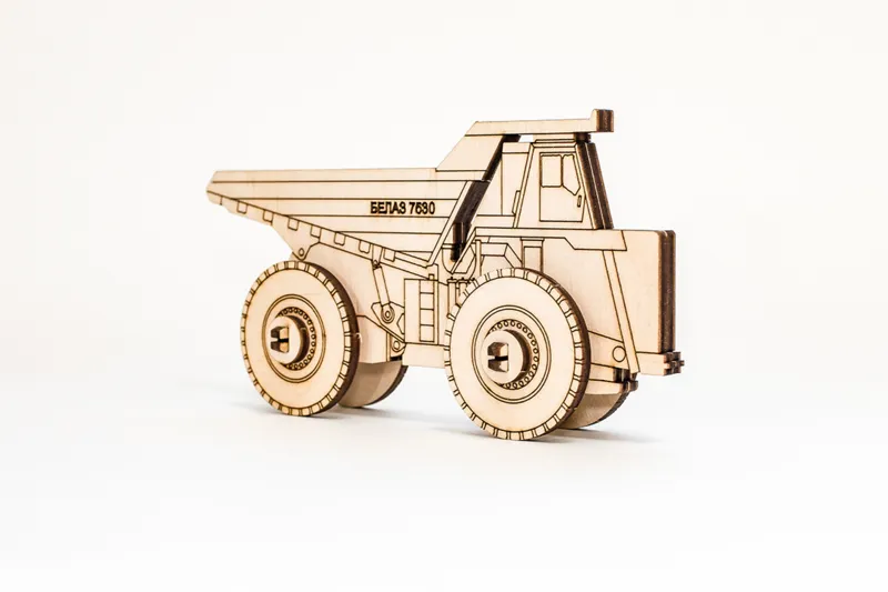 Puzzle 3D en Bois - Belaz 2D
