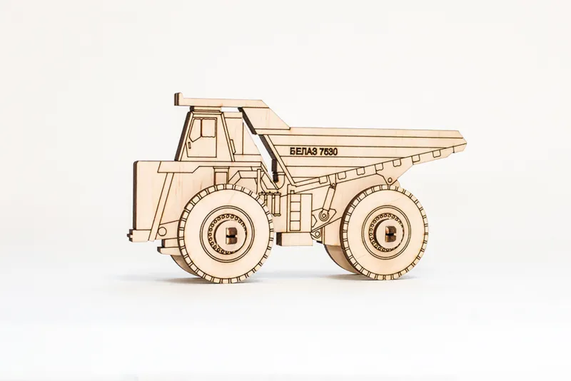 Puzzle 3D en Bois - Belaz 2D