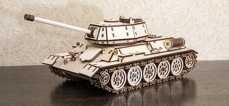 Puzzle 3D en Bois - T34