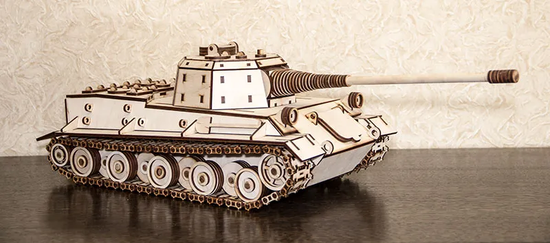 Puzzle 3D en Bois - Tank Lowe