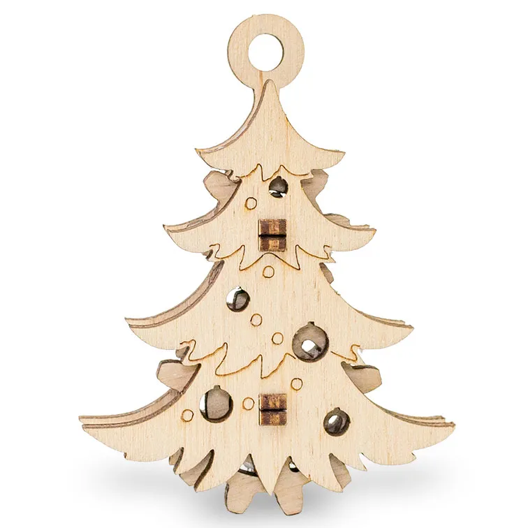Puzzle 3D en Bois - Sapin de Noël