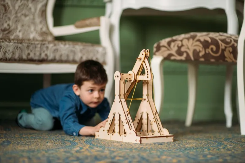 Puzzle 3D en Bois - Trébuchet