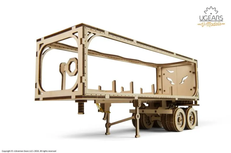 Puzzle 3D en Bois - Remorque pour Camion Heavy Boy Truck VM-03