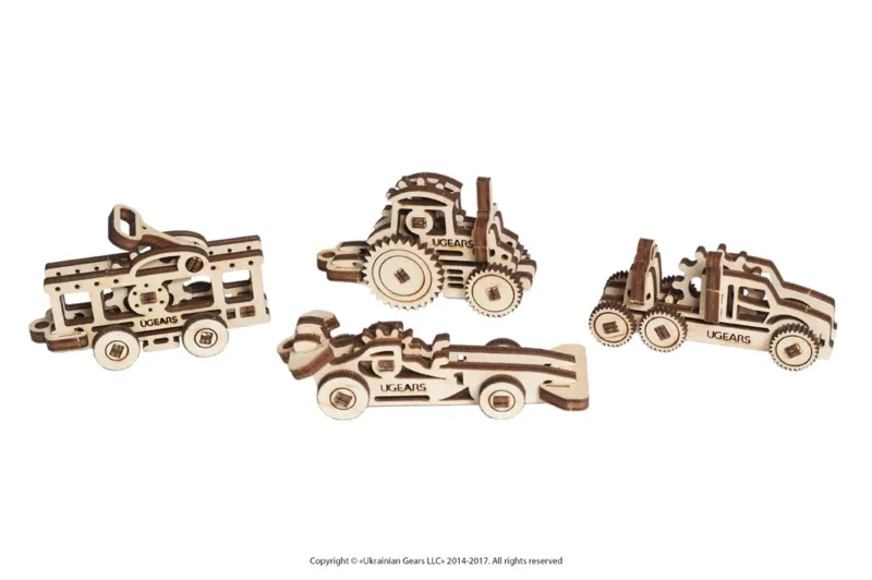 Puzzle 3D en Bois - U-Fidgets-Vehicles