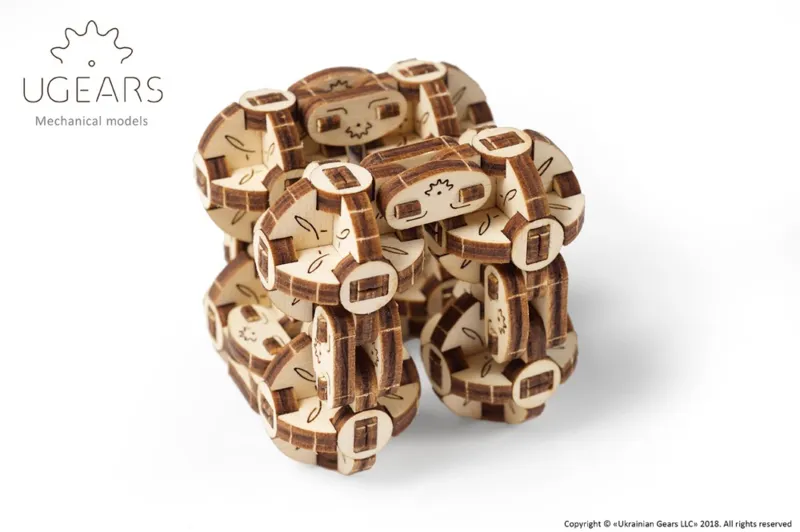 Puzzle 3D en Bois - Flexi-Cubus