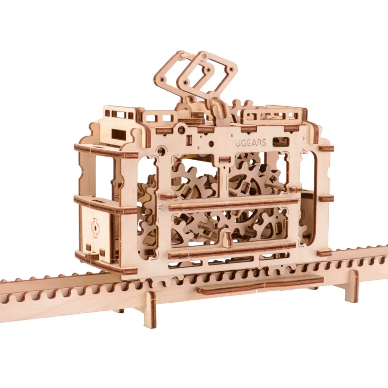 Puzzle 3D en Bois - Tram sur les Rails