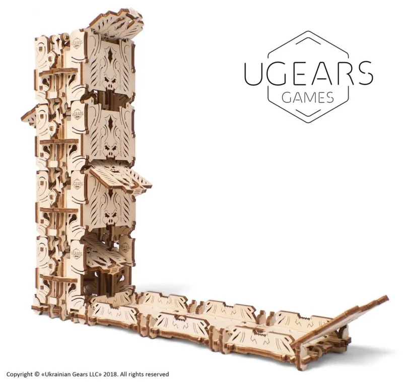 Puzzle 3D en Bois - Modular Dice Tower