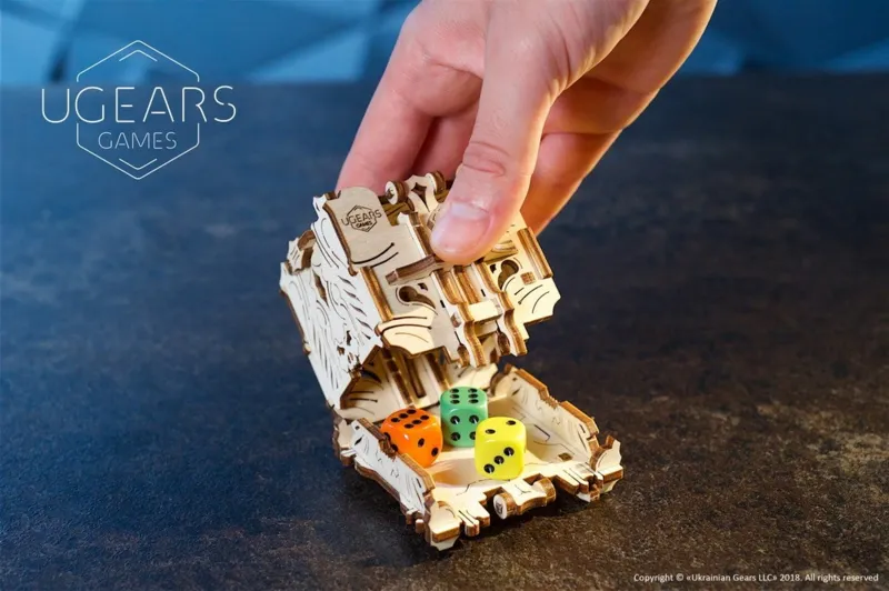 Puzzle 3D en Bois - Modular Dice Tower