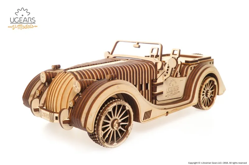 Puzzle 3D en Bois - Roadster VM-01