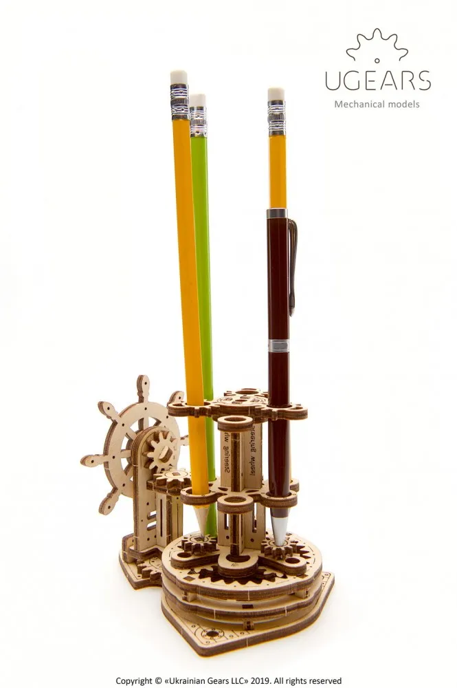 Puzzle 3D en Bois - Wheel-Organizer