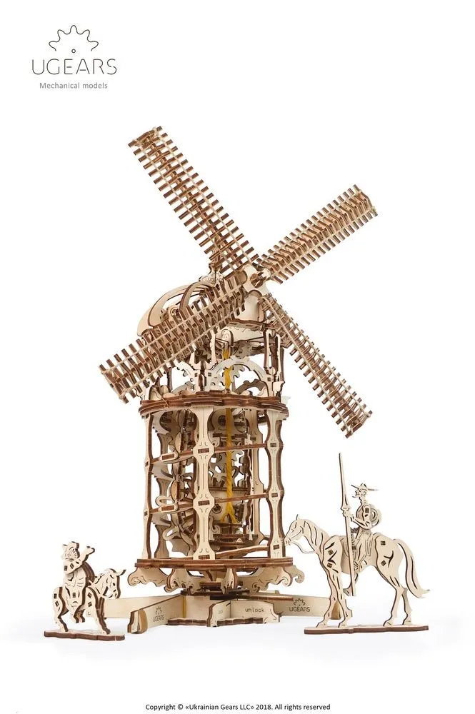 Puzzle 3D en Bois - Tower Windmill