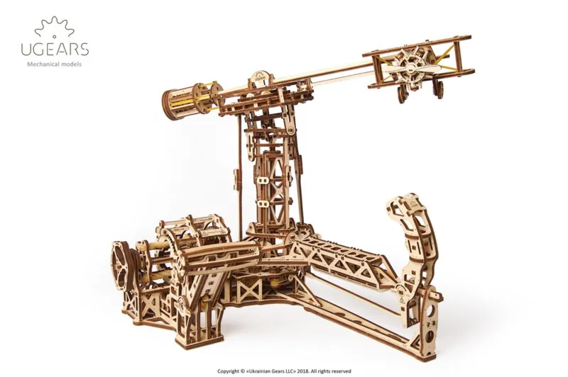 Puzzle 3D en Bois - Aviator mechanical model kit