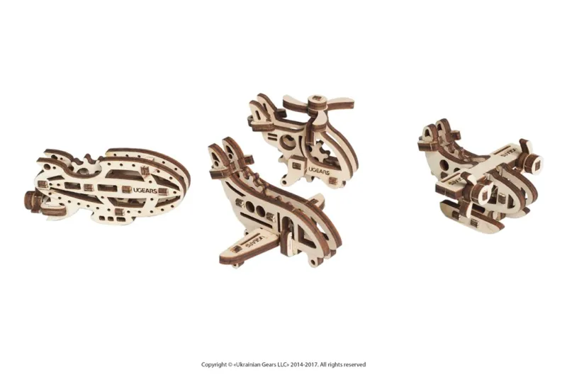 Puzzle 3D en Bois - U-Fidgets-Aircrafts