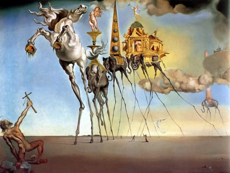 Salvador Dalí - La Tentation de Saint Antoine